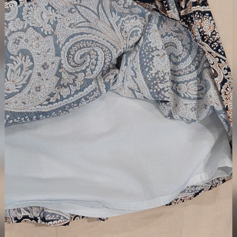 J. Crew Factory Black and Tan Paisley Maxi Dress - Picture 10 of 14